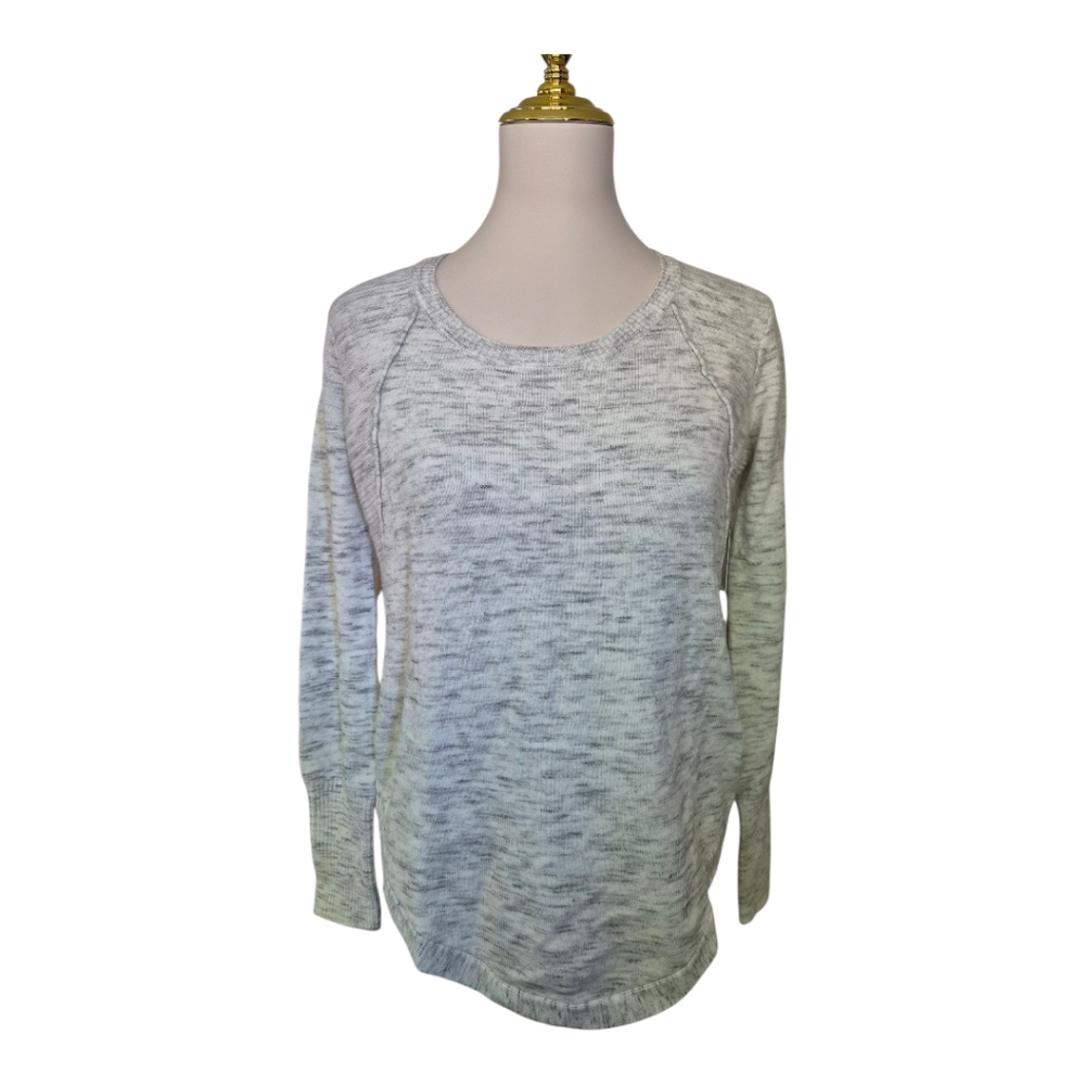 RD Style Gray Marled Knit Pullover Sweater Women’s Small NWT Long Sleeve Soft‎